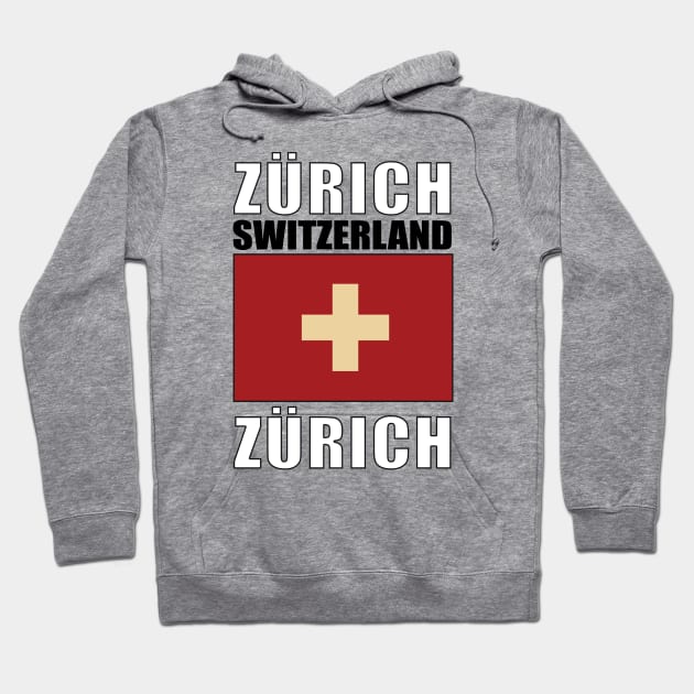 Flag of Switzerland Hoodie by KewaleeTee